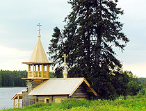 Wooden church in Karelia