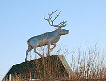 Reindeer monument in Salekhard