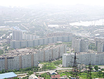 Apartment buildings in Vladivostok