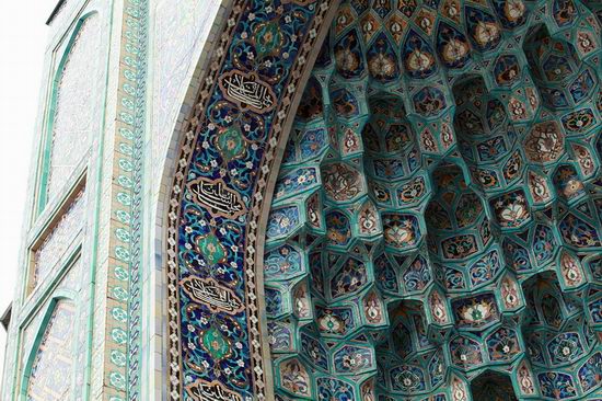 Beautiful mosaic of mosque in Saint Petersburg, Russia view 9