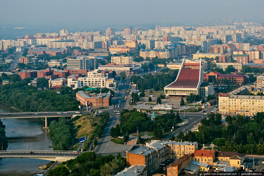 Omsk city from bird’s eye view · Russia Travel Blog