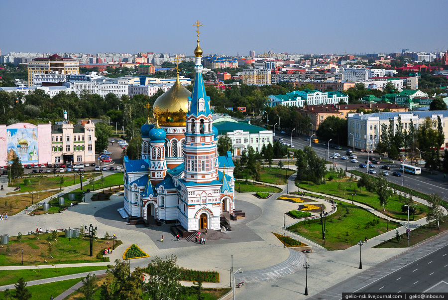 Omsk city from bird’s eye view · Russia Travel Blog