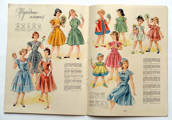 Женская мода в СССР в 1957 картины 12