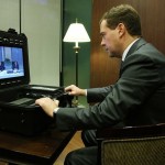 The notebook of Russian president photo