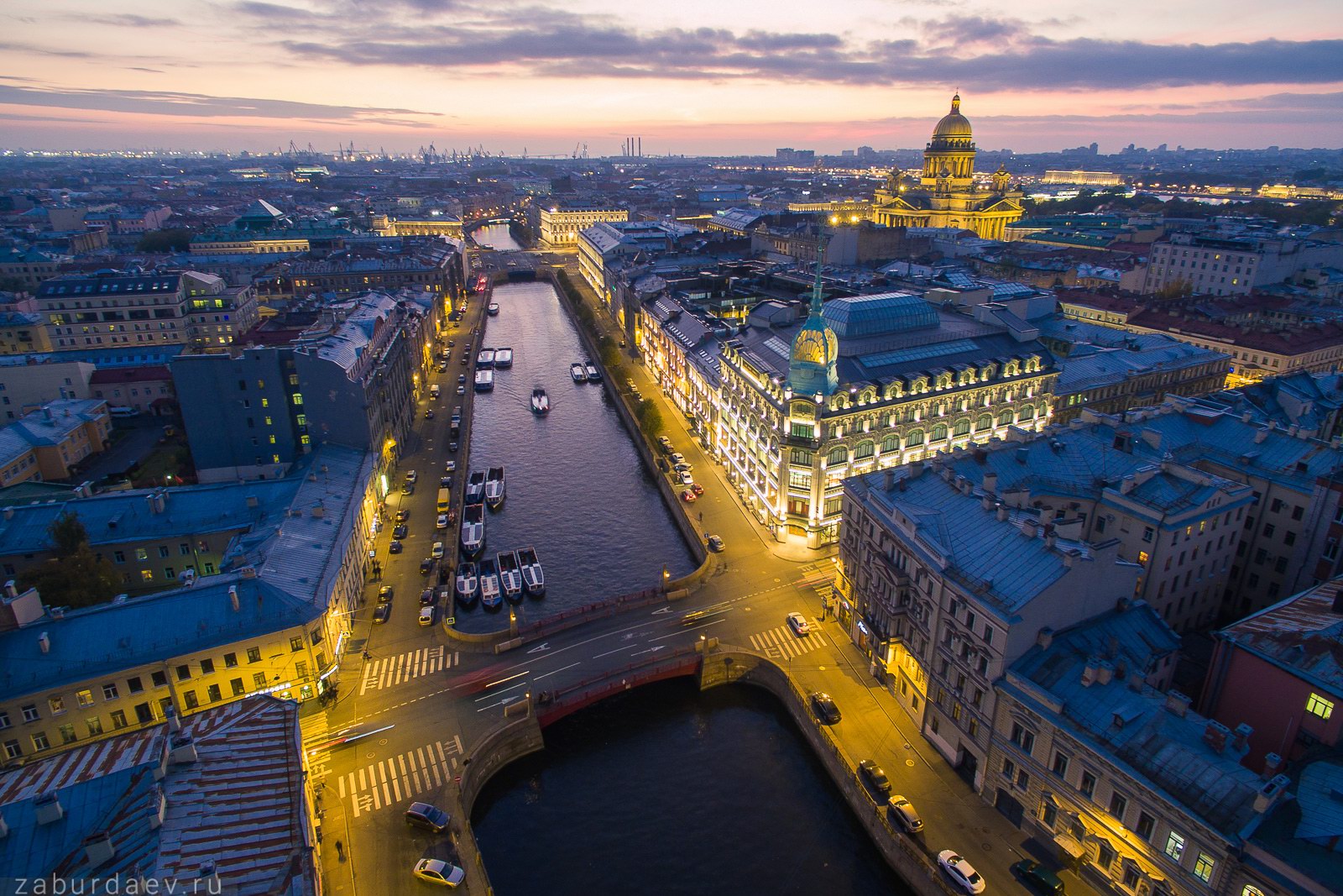 St. Petersburg at night – the view from above · Russia Travel Blog