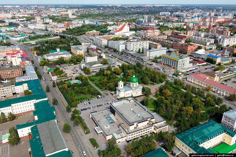 Omsk – the view from above · Russia Travel Blog