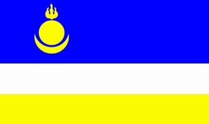 Buryatia Republic of Russia flag picture