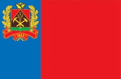 Kemerovo oblast (region) of Russia flag picture