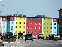 Colorful building in Anadyr