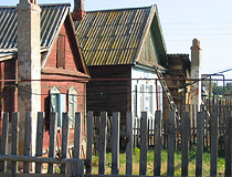 Old wooden houses in Astrakhan
