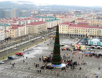 New Year tree in Grozny