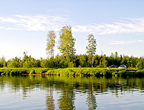 Rest on the lake in Yugra