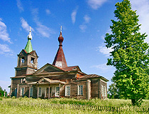 Wooden church in Kirov Oblast