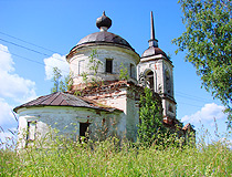 Abandoned church in the Leningrad Oblast