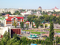 Peter the Great Square and general view of Lipetsk