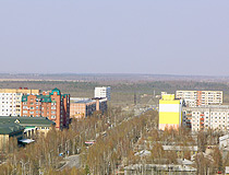 Nefteyugansk street from above