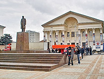 Lenin Monument and Palace of Culture in Novorossiysk