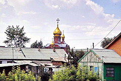 Orthodox church in the Novosibirsk region