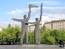 Monument to Peasants in Novosibirsk