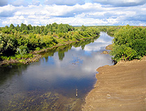 Small river in Omsk Oblast