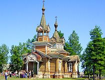 Wooden church in Omsk Oblast