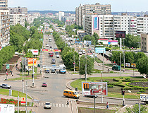 Busy street in Orenburg