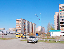Multi-storey apartment buildings in Orsk