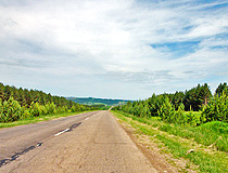Paved road in Perm Krai