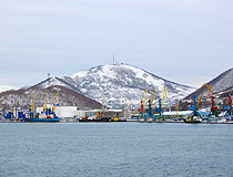 The sea port of Petropavlovsk-Kamchatsky
