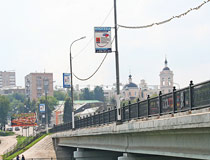 The bridge across the river in Podolsk
