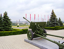 Cannon monument in Stary Oskol