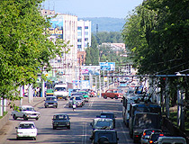 Busy street in Sterlitamak
