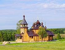 Wooden church in Sverdlovsk Oblast