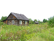 Abandoned village in Tomsk Oblast