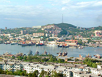 Zolotoy Rog Bay in Vladivostok