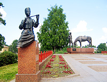 Monument to the poet Konstantin Batyushkov in Vologda
