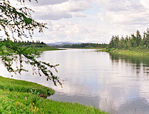 Small river in the Yamalo-Nenets region