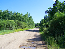 Country road in the Zabaykalsky region