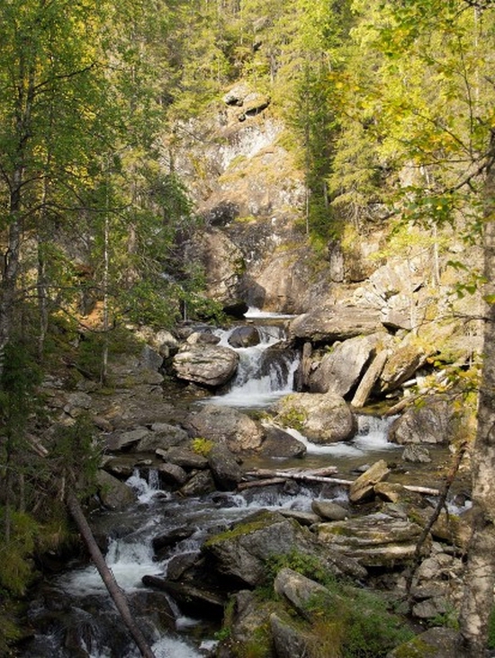 Northern Urals of Russia waterfalls