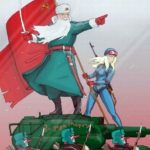Russian Santa Claus – Grandfather Frost caricature
