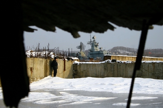 Russian submarines abandoned base