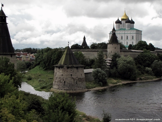 Pskov city, Russia kremlin view