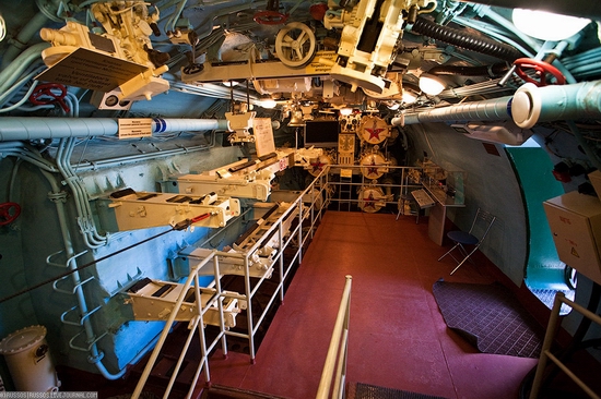 Russian submarine museum view