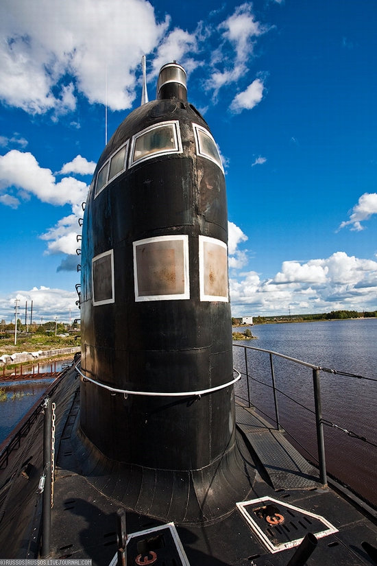 Russian submarine museum view