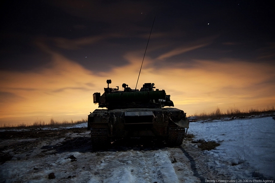 Russian army armoured division military exercise