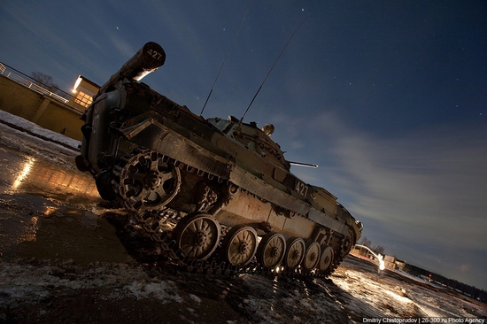 Russian army armoured division military exercise