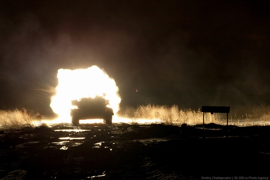 Russian army armoured division military exercise