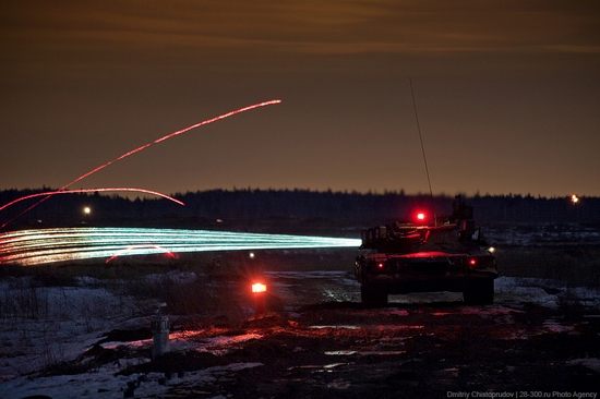 Russian army armoured division military exercise