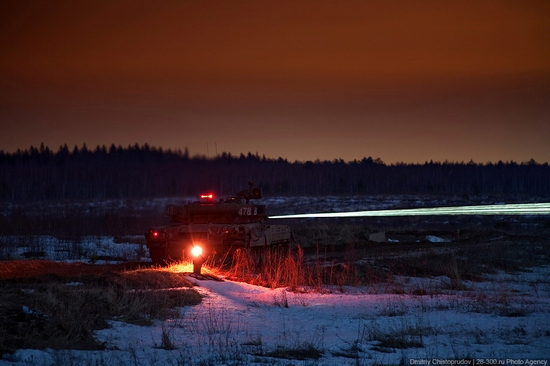 Russian army armoured division military exercise