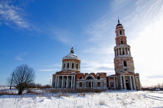 Ryazan oblast, Russia beautiful cathedral view